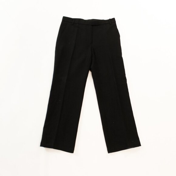 Grail Y2K Runway Item! Ann Demeulemeester Black Wool Pants w Calf Buckle Detail - Picture 3 of 9